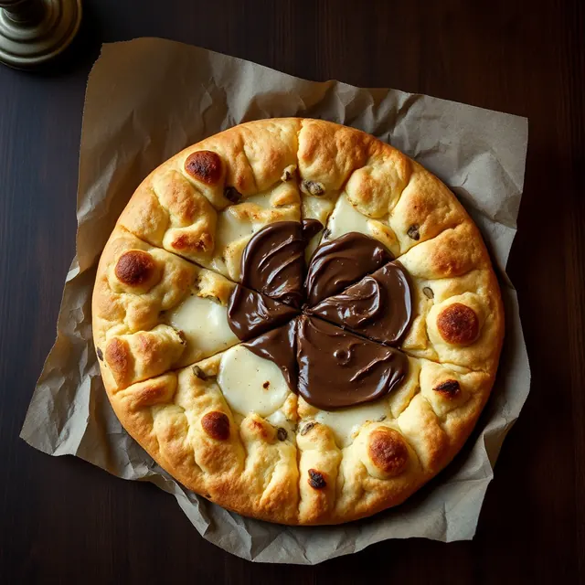 Focaccia farcita con Nutella